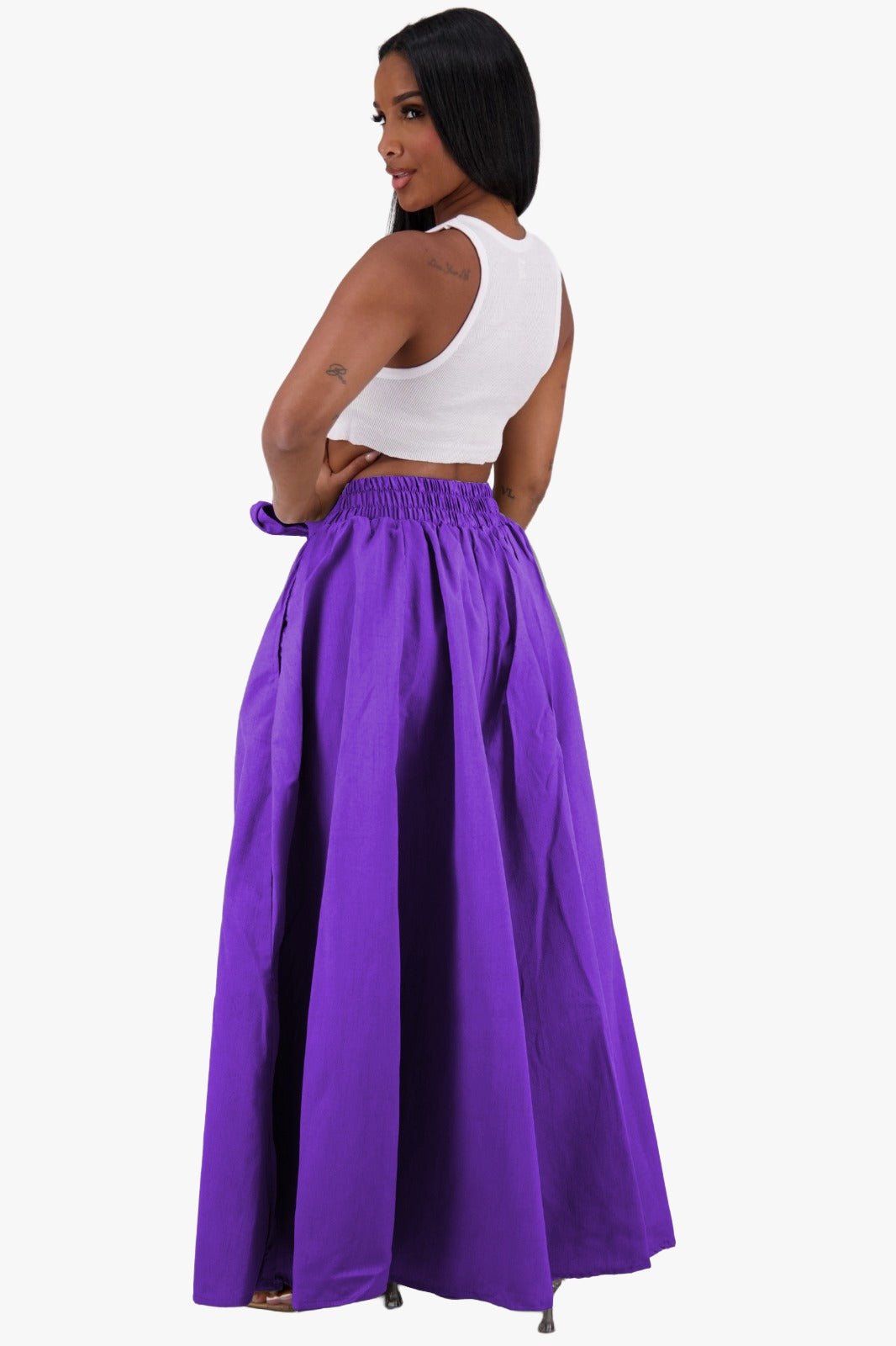Wide Leg Palazzo Pants 24061 - Advance Apparels Inc