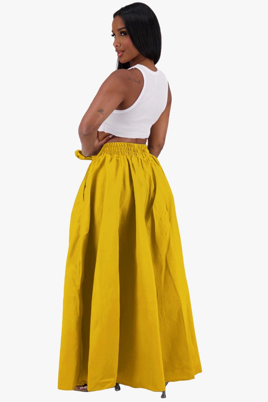 Wide Leg Palazzo Pants 24061 - Advance Apparels Inc