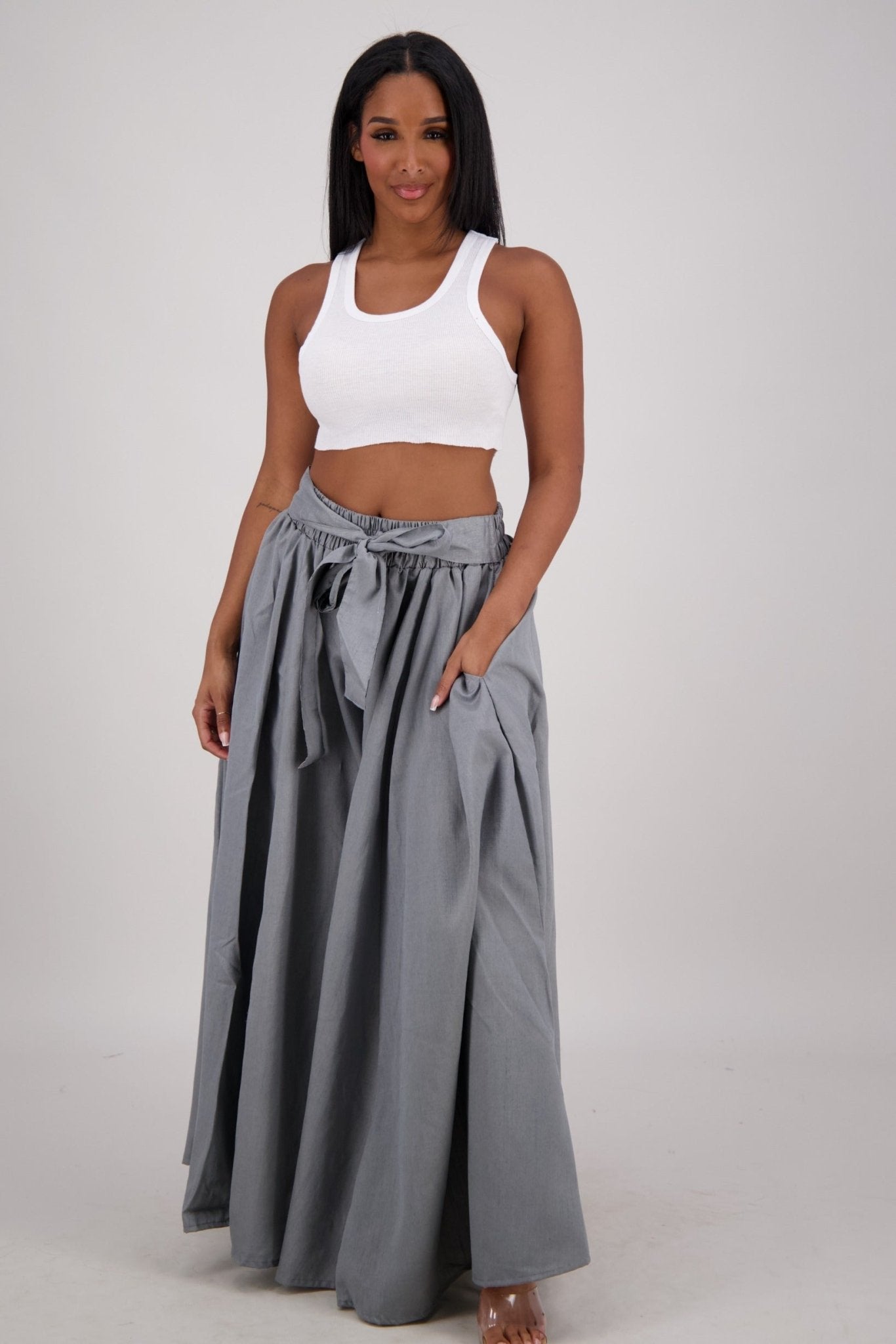 Wide Leg Palazzo Pants 24061 - Advance Apparels Inc