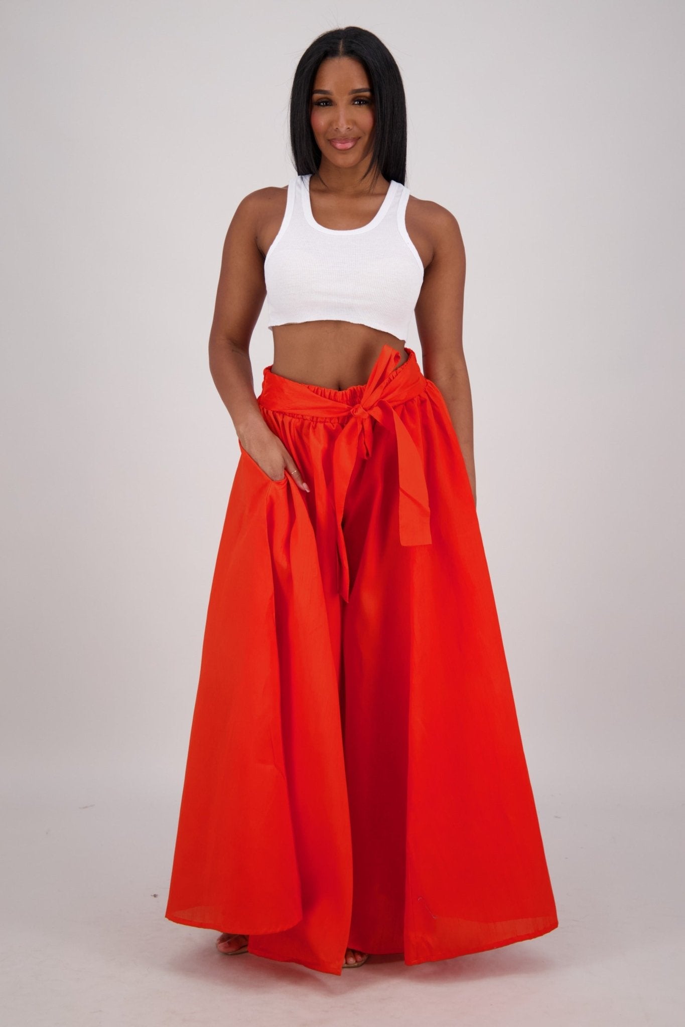 Wide Leg Palazzo Pants 24061 - Advance Apparels Inc