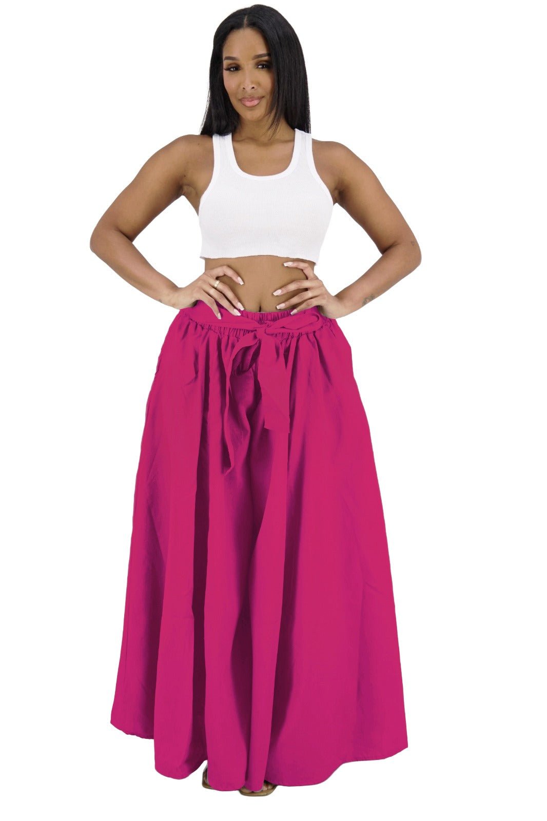 Wide Leg Palazzo Pants 24061 - Advance Apparels Inc