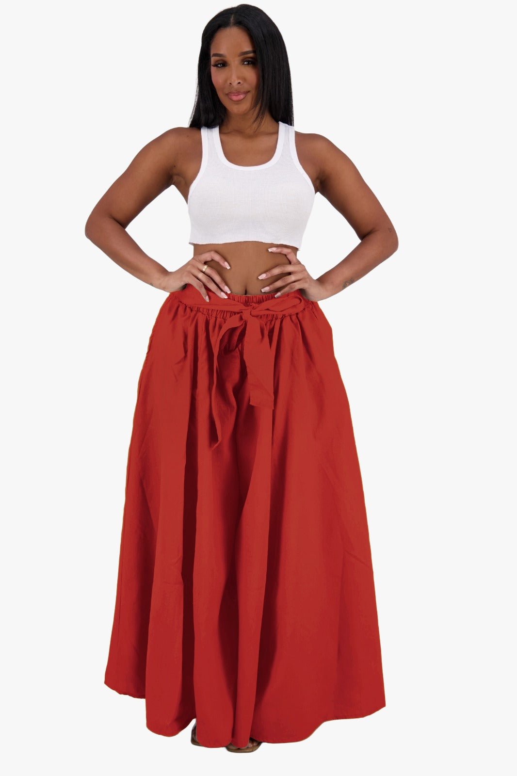 Wide Leg Palazzo Pants 24061 - Advance Apparels Inc