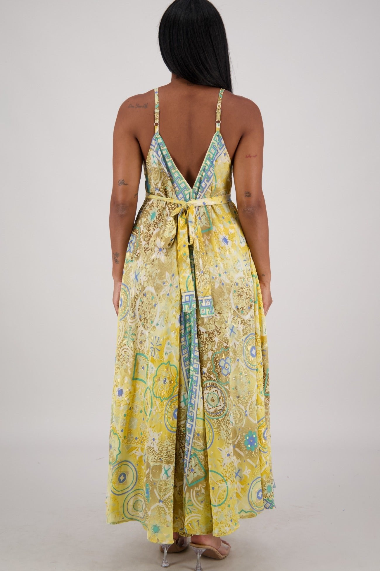 Zaria Maxi Dress – Lotus Mosaic AB - 16113 - Advance Apparels Inc