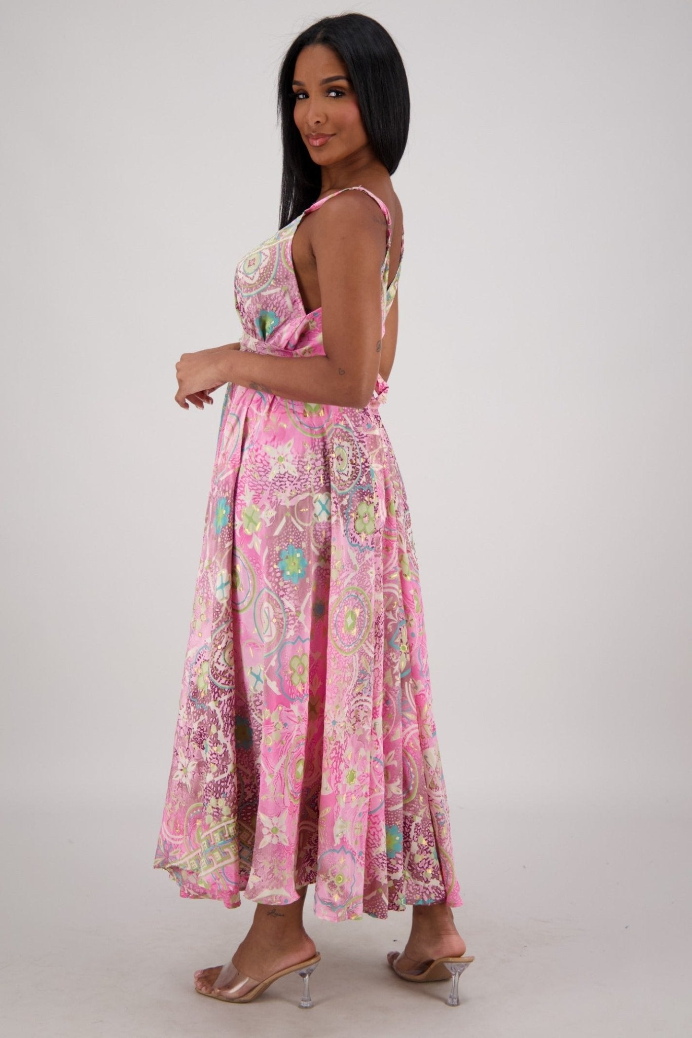 Zaria Maxi Dress – Lotus Mosaic AB - 16113 - Advance Apparels Inc