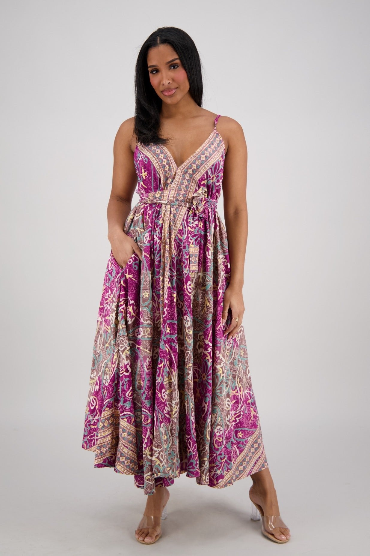 Zaria Maxi Dress – Persian Orchid AB - 16116 - Advance Apparels Inc