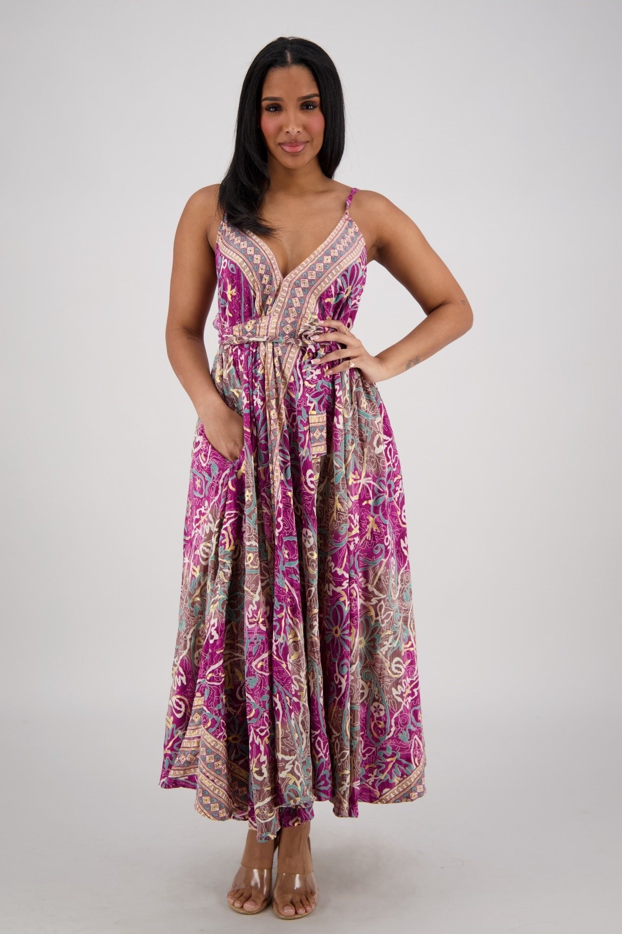 Zaria Maxi Dress – Persian Orchid AB - 16116 - Advance Apparels Inc