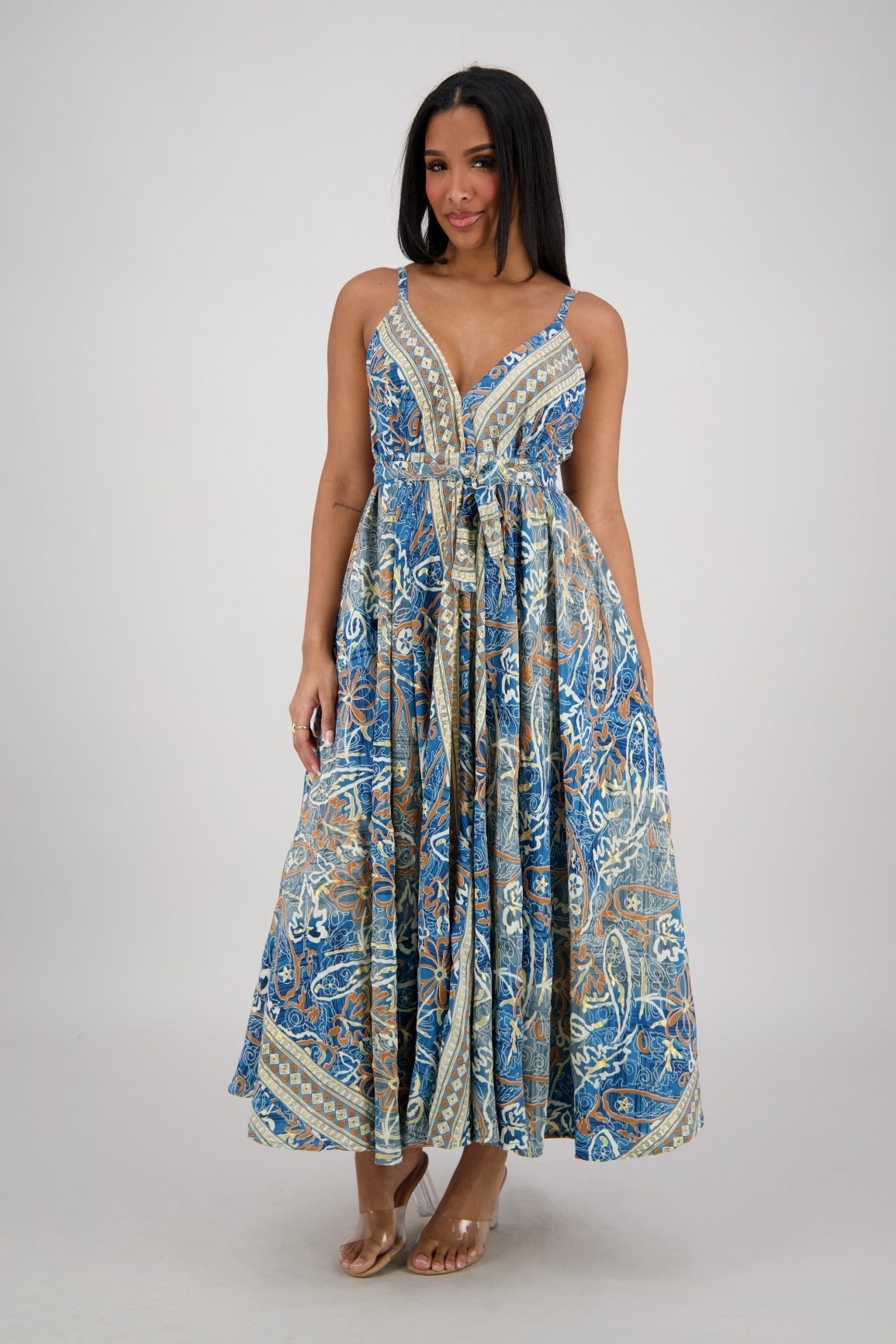 Zaria Maxi Dress – Persian Orchid AB - 16116 - Advance Apparels Inc