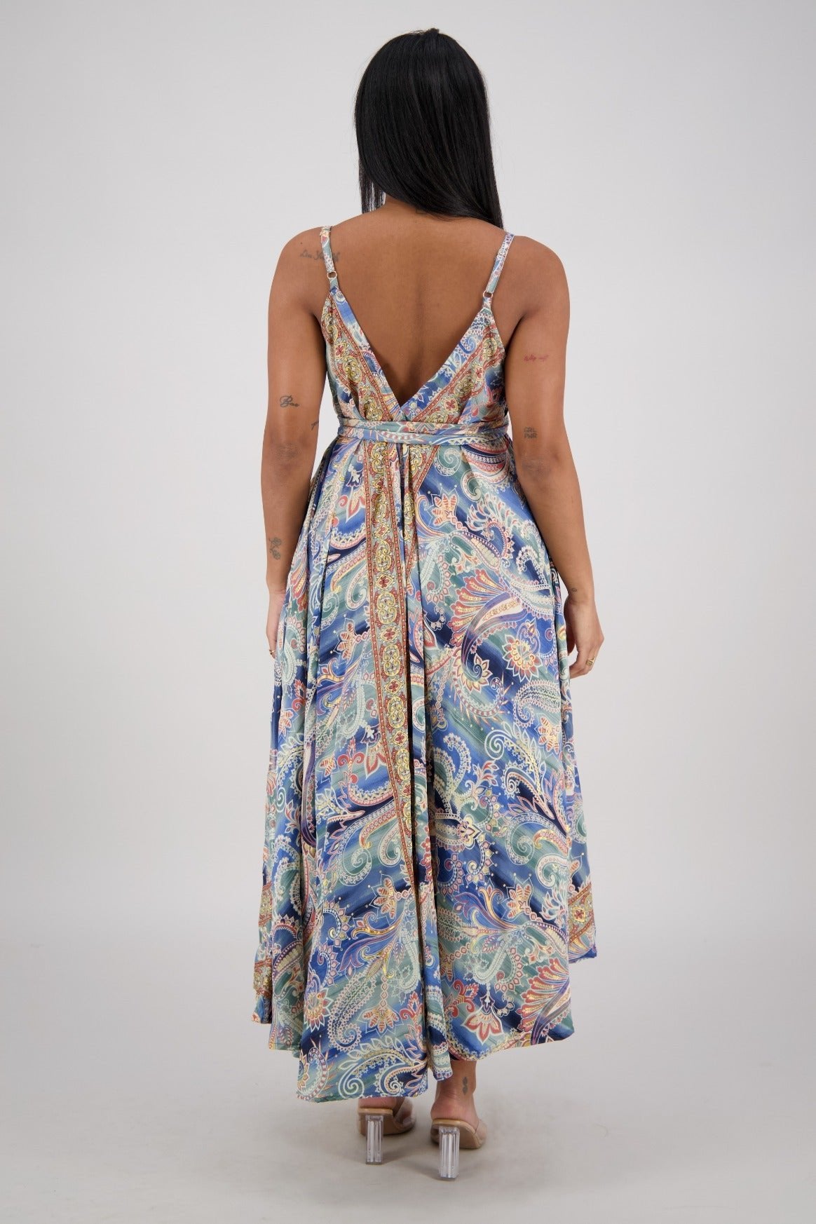 Zaria Maxi Dress – Santorini Bloom AB - 16114 - Advance Apparels Inc