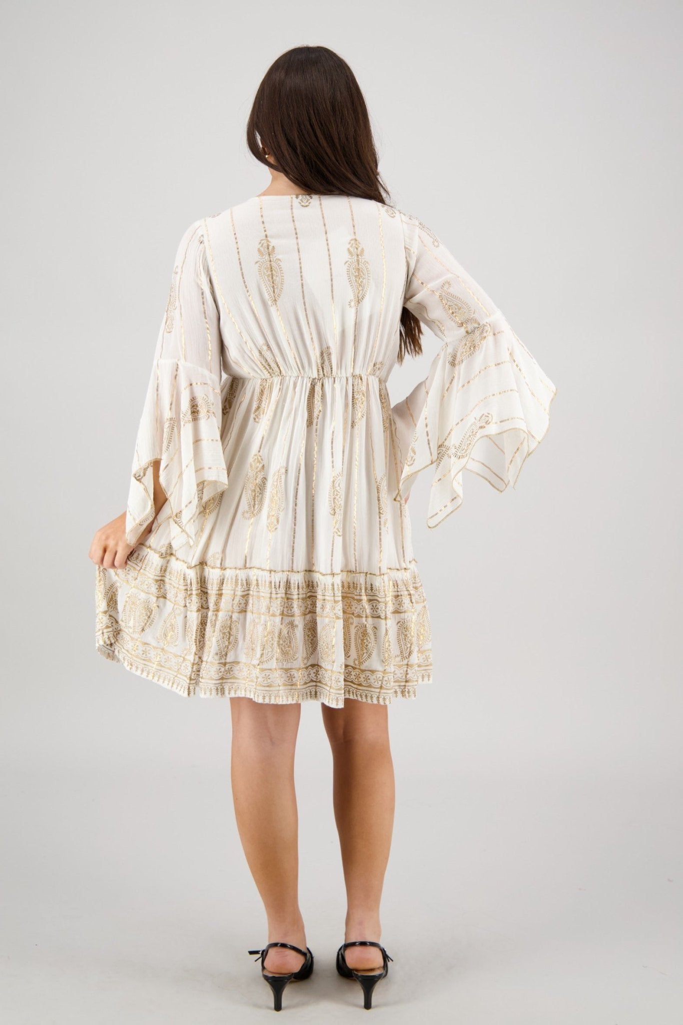 Zia Paisley Swing Dress 25154 - Advance Apparels Inc