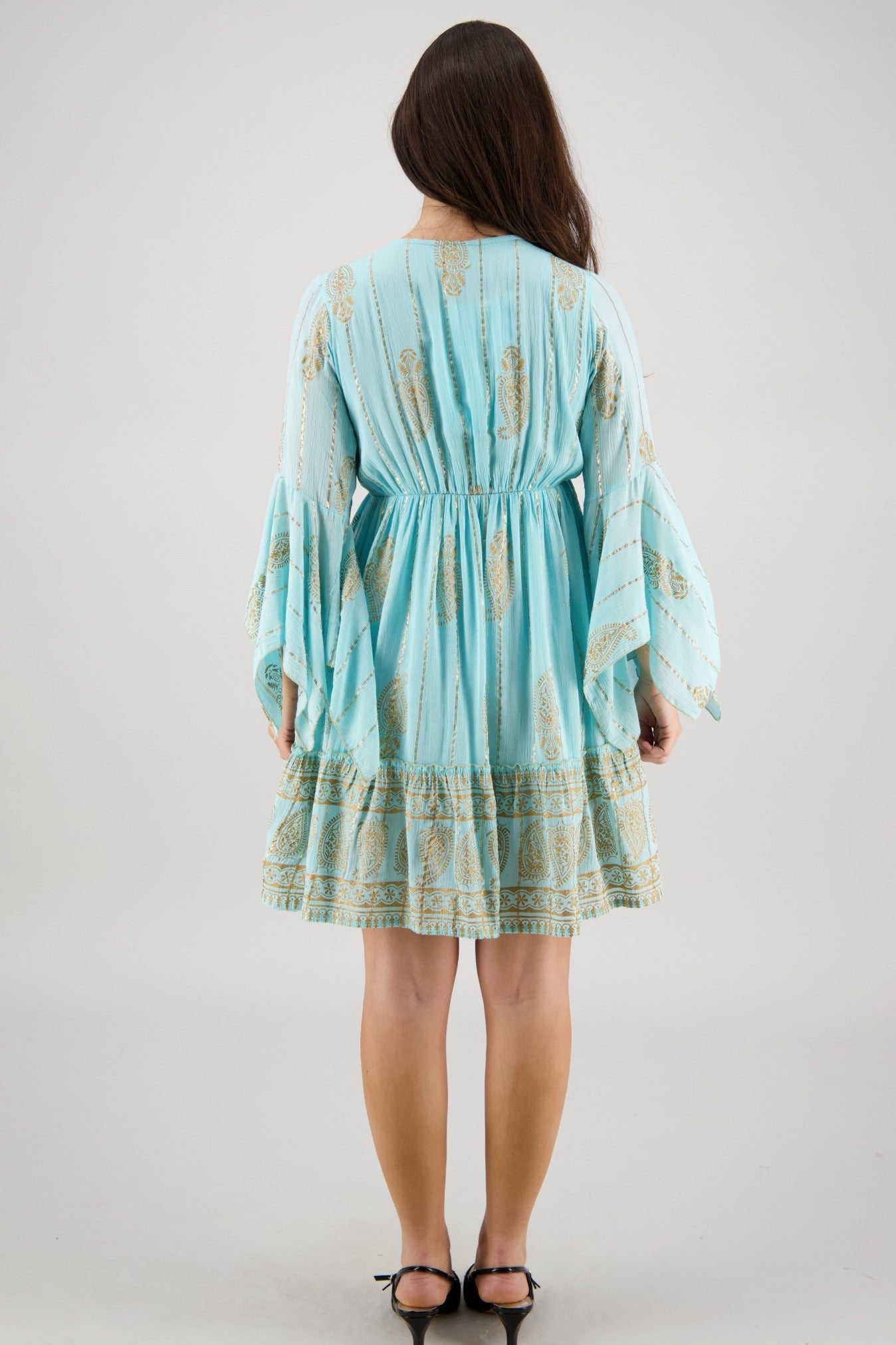 Zia Paisley Swing Dress 25154 - Advance Apparels Inc