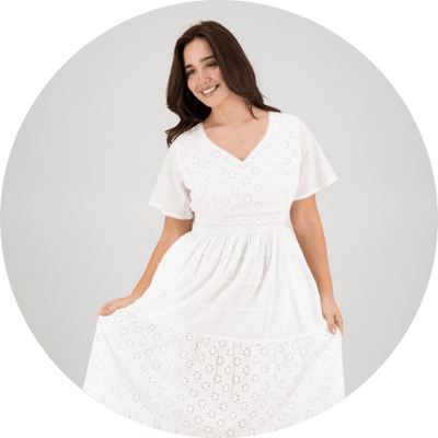 White Boho Dresses - Advance Apparels Inc