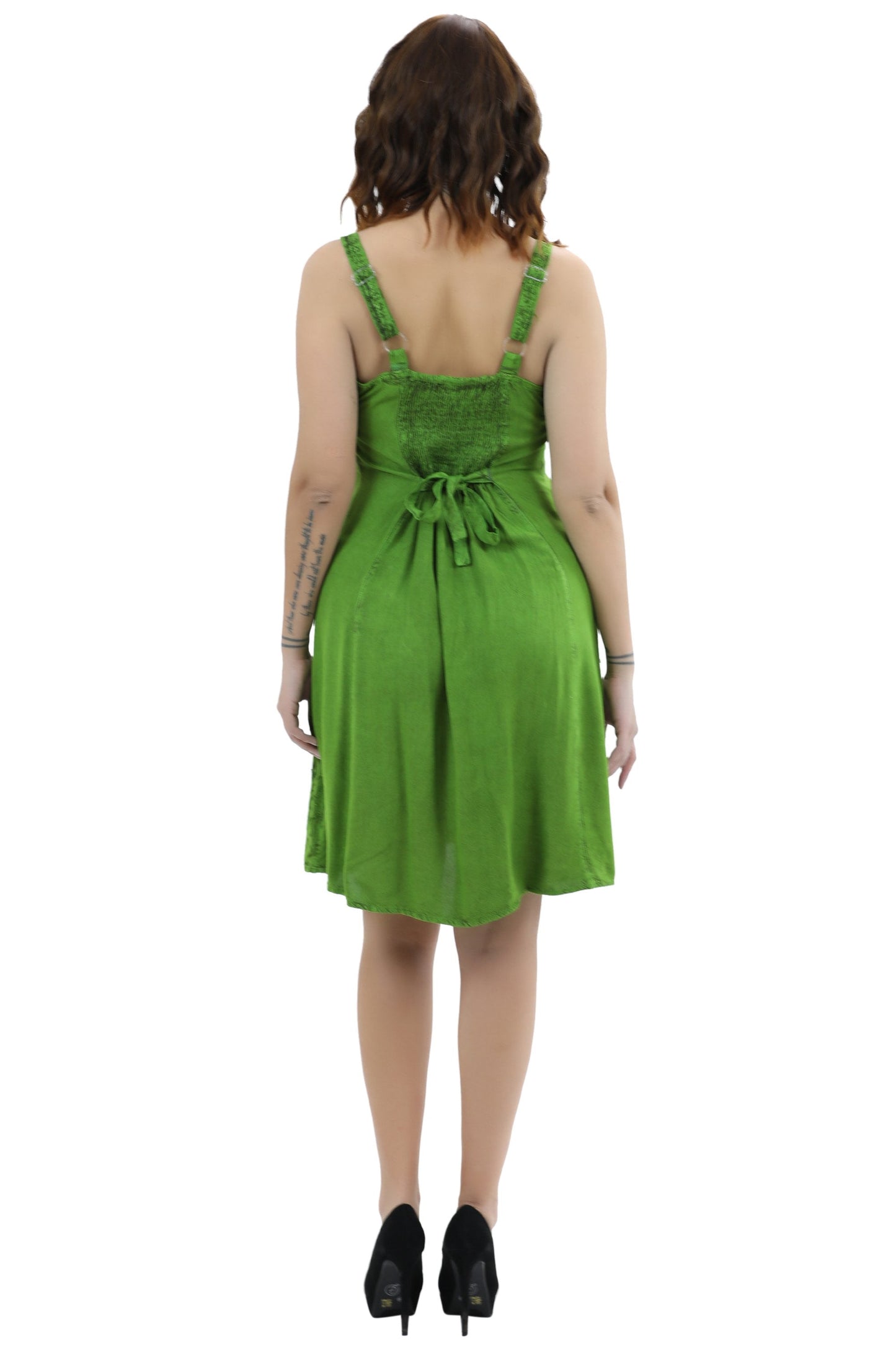 Adjustable Acid Wash Dress 1105