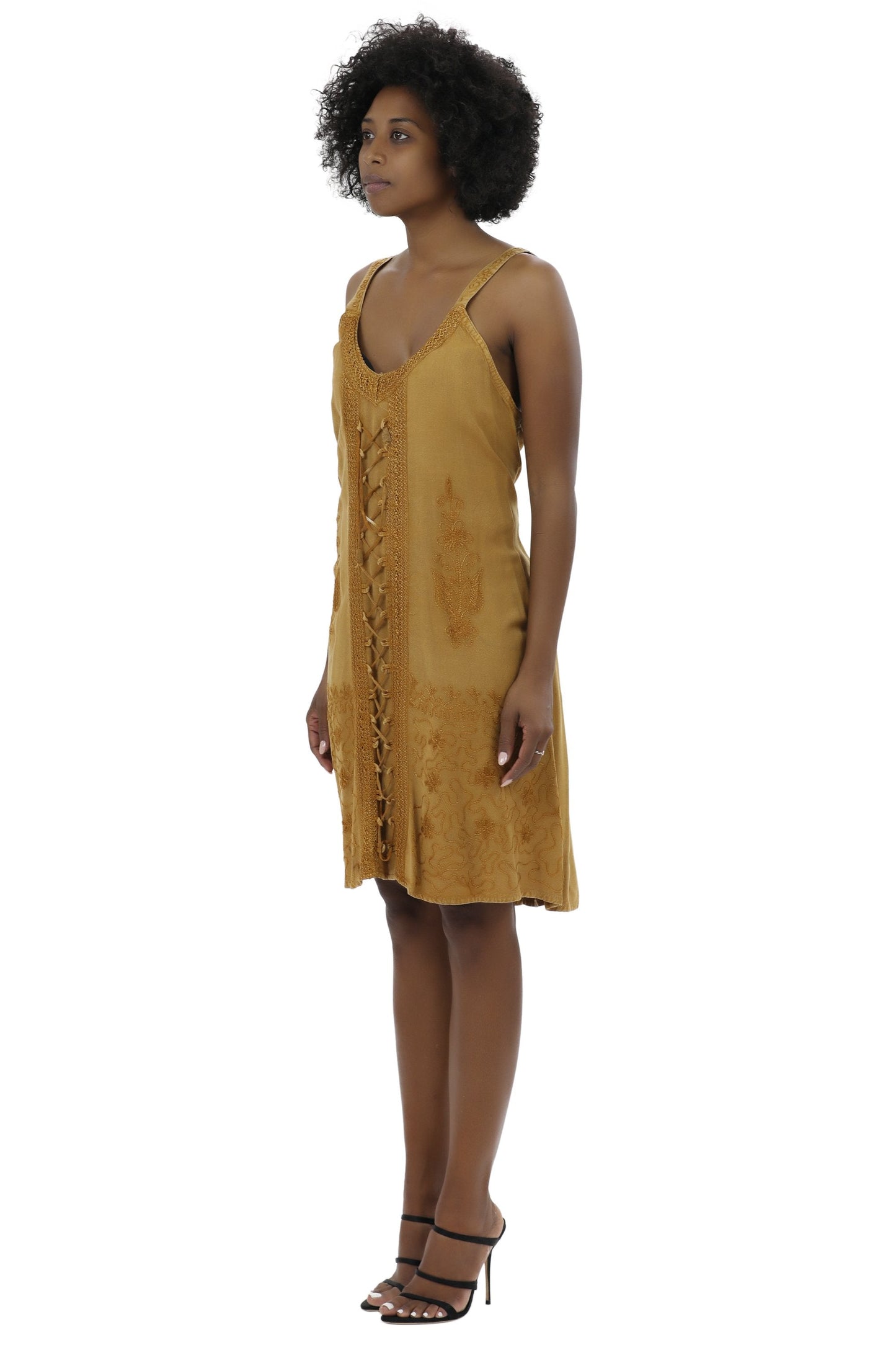 Adjustable Acid Wash Dress 1105