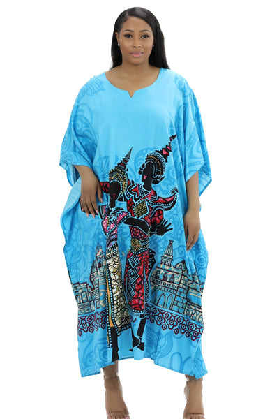 African Print Kaftan KAF-1011