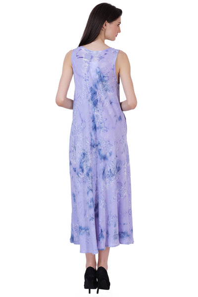 Ankle Length Tie Dye Dress w/ Pockets 522103
