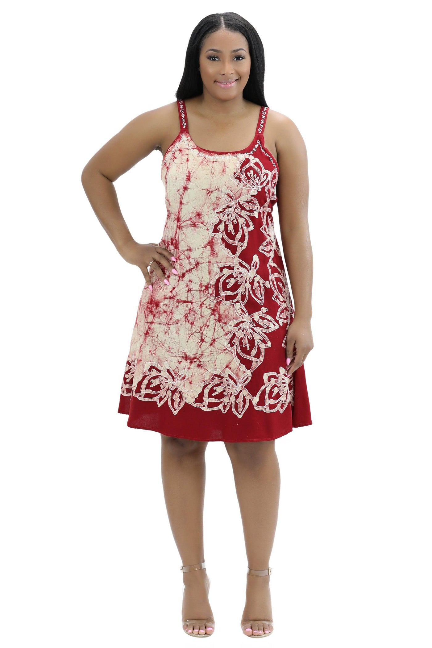 Batik Block Print Dress 54A-BATIK