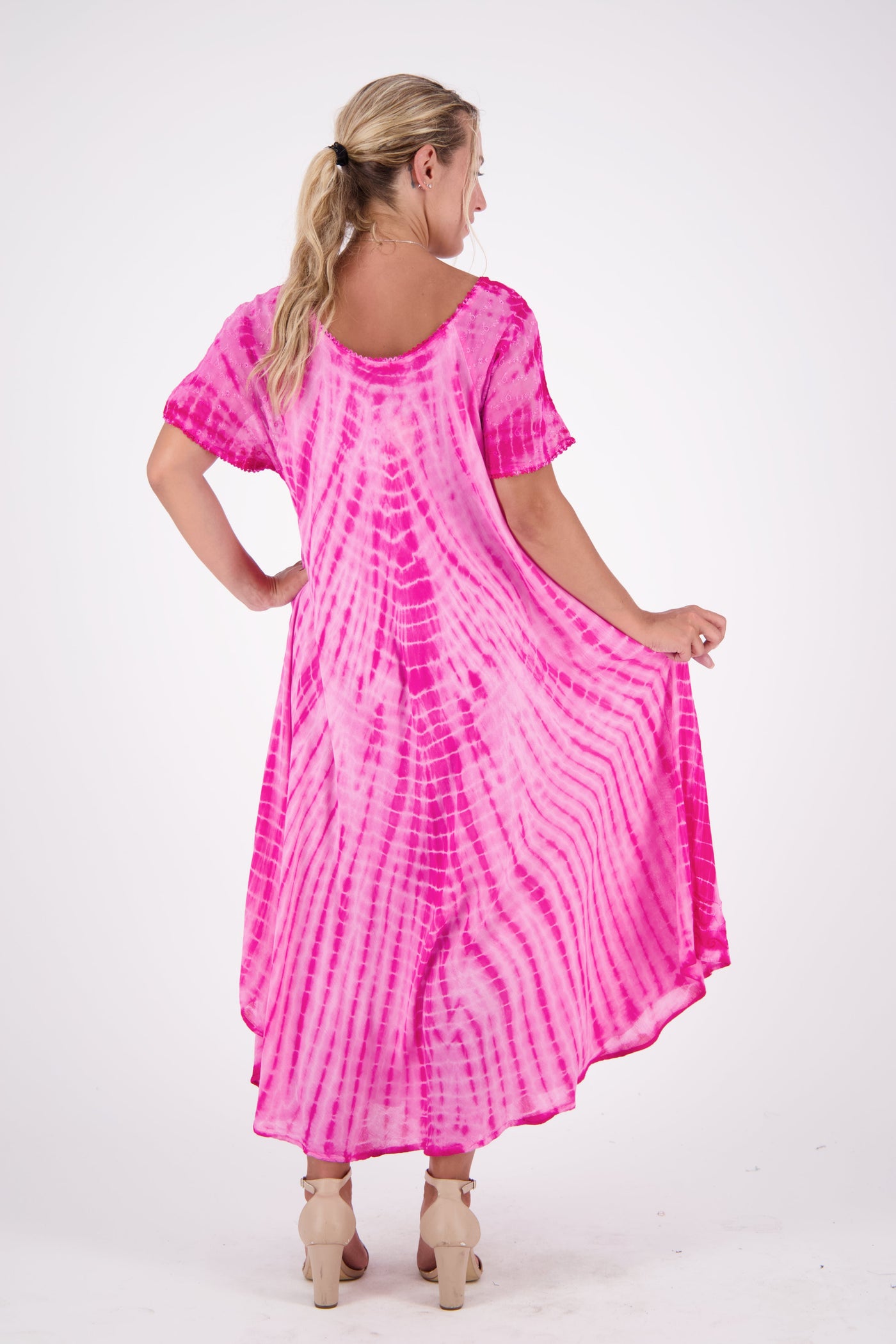 Cap Sleeve Tie Dye Dress 17601