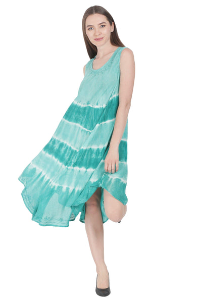 Double Tie Dye Umbrella Dress UD48-2303 - Advance Apparels Inc