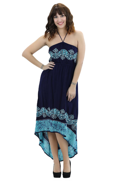 Halter Batik Dye Dress 1303 Batik