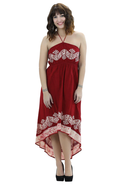 Halter Batik Dye Dress 1303 Batik