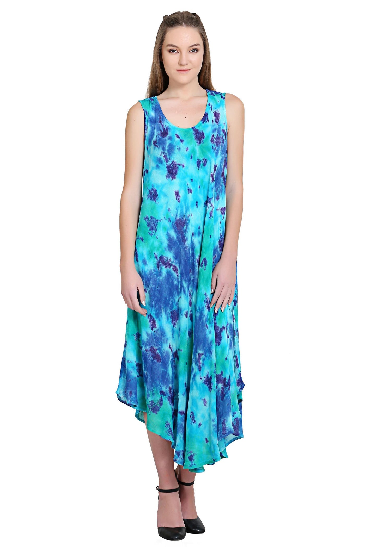 Sleeveless Tie Dye Dress 19251