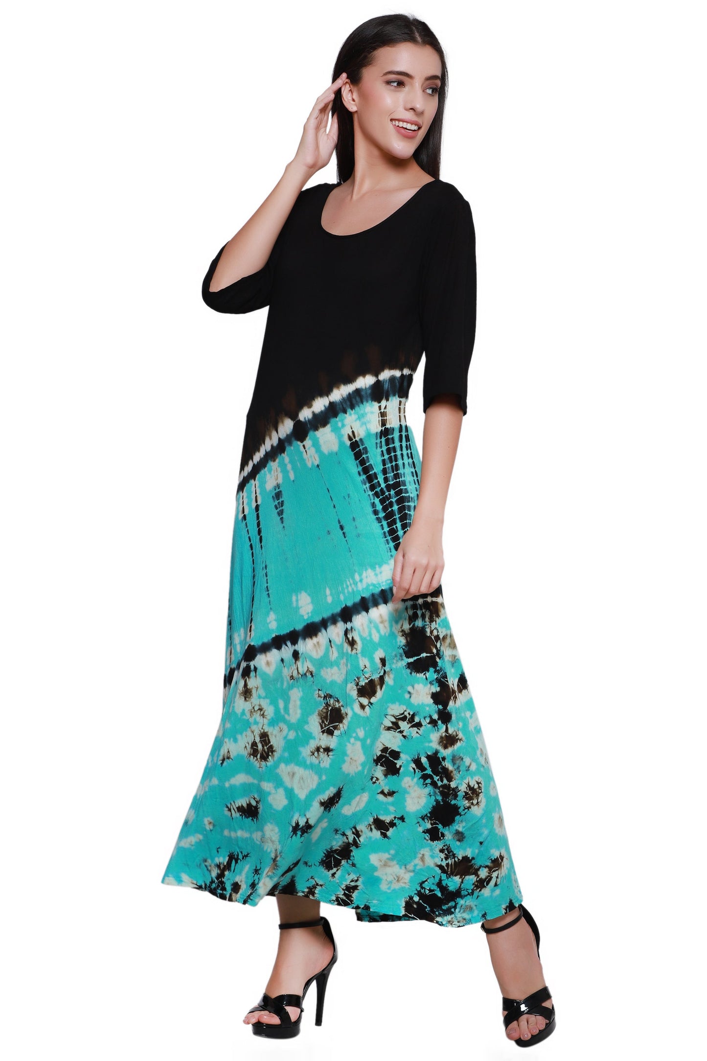 Tropical Sunset Tie-Back Dress SPD70