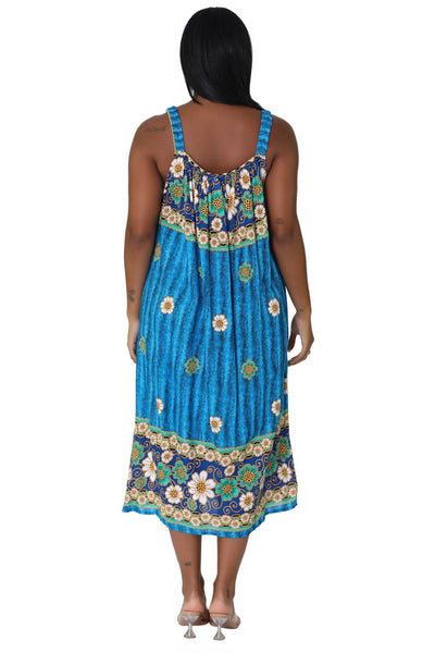 Sunflower Print Resort Dress TH-2027A