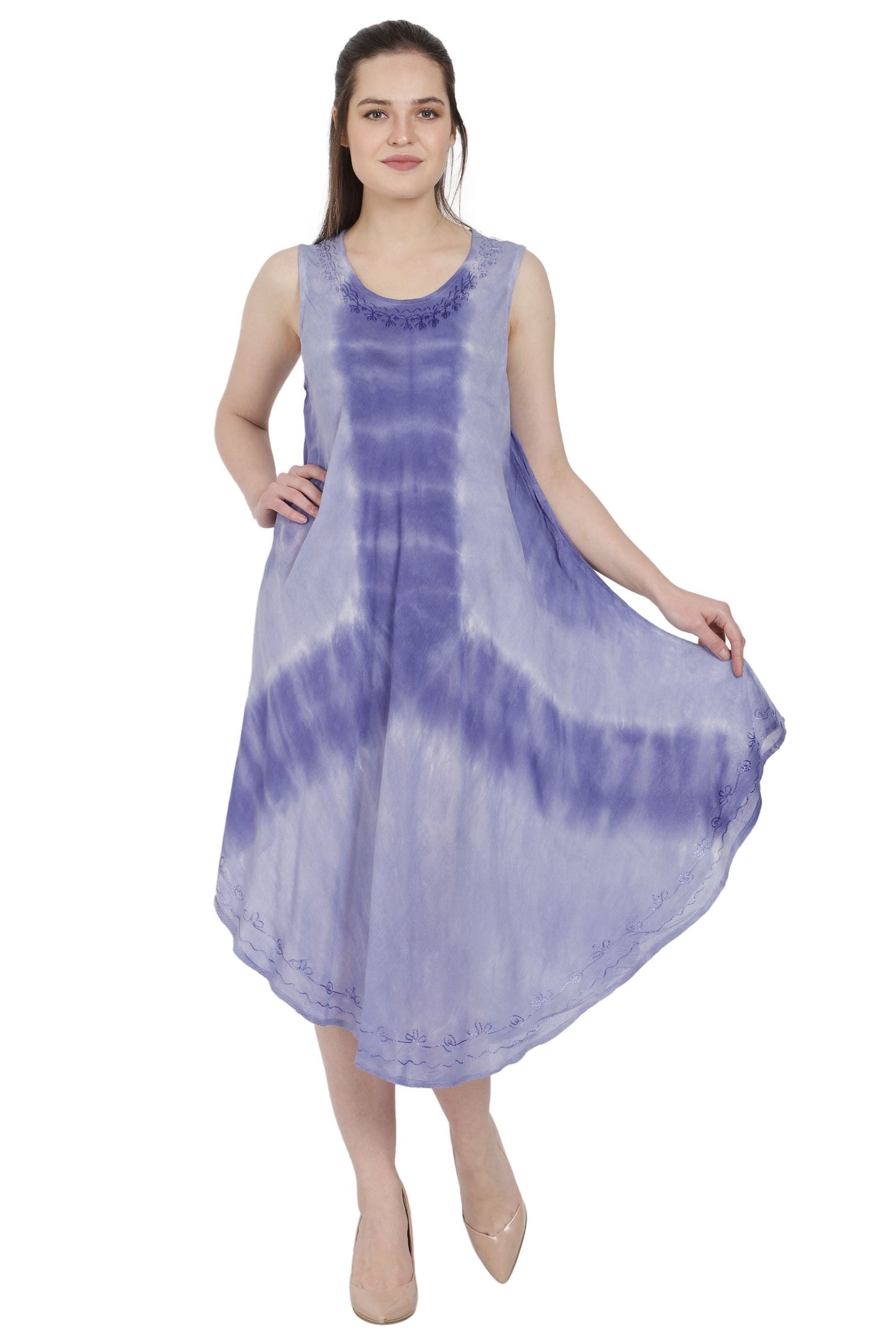 Trifecta Tie Dye Beach Umbrella Dress UD48-2304