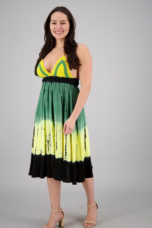 Crochet Rasta Middy Dress 194563