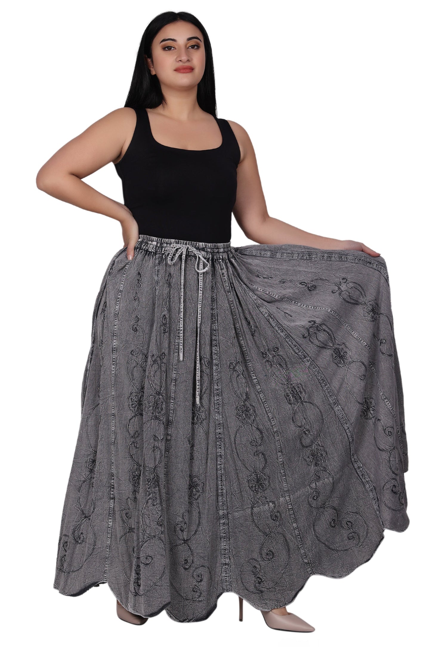 Acid Wash Skirt 13224