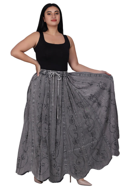 Acid Wash Skirt 13224