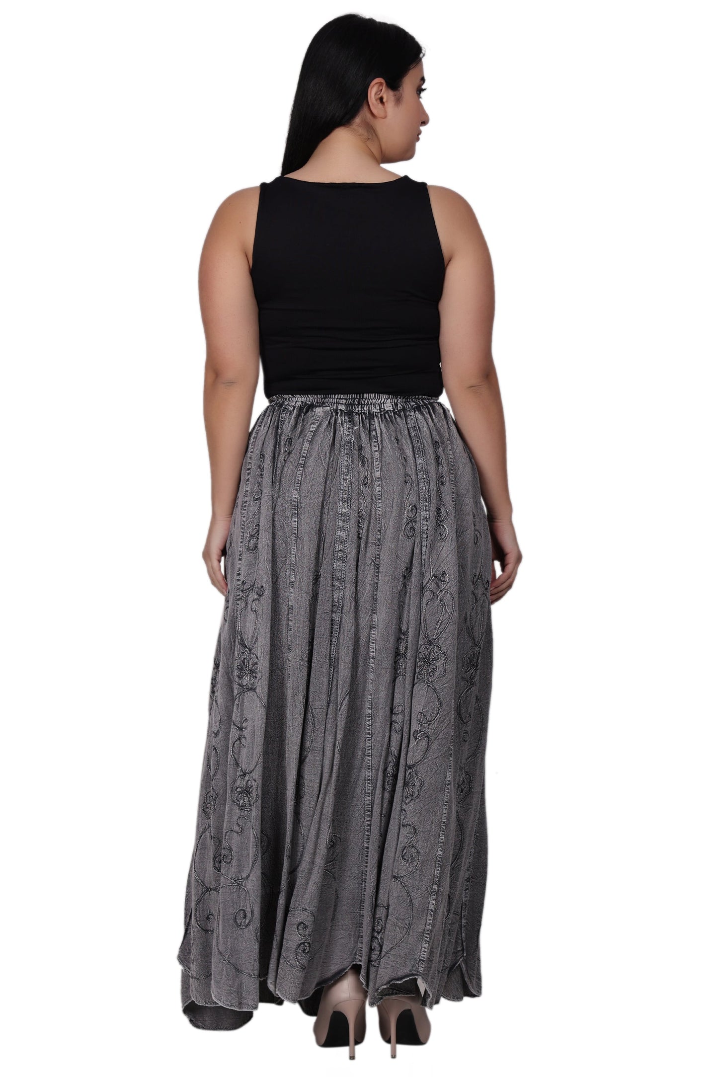 Acid Wash Skirt 13224