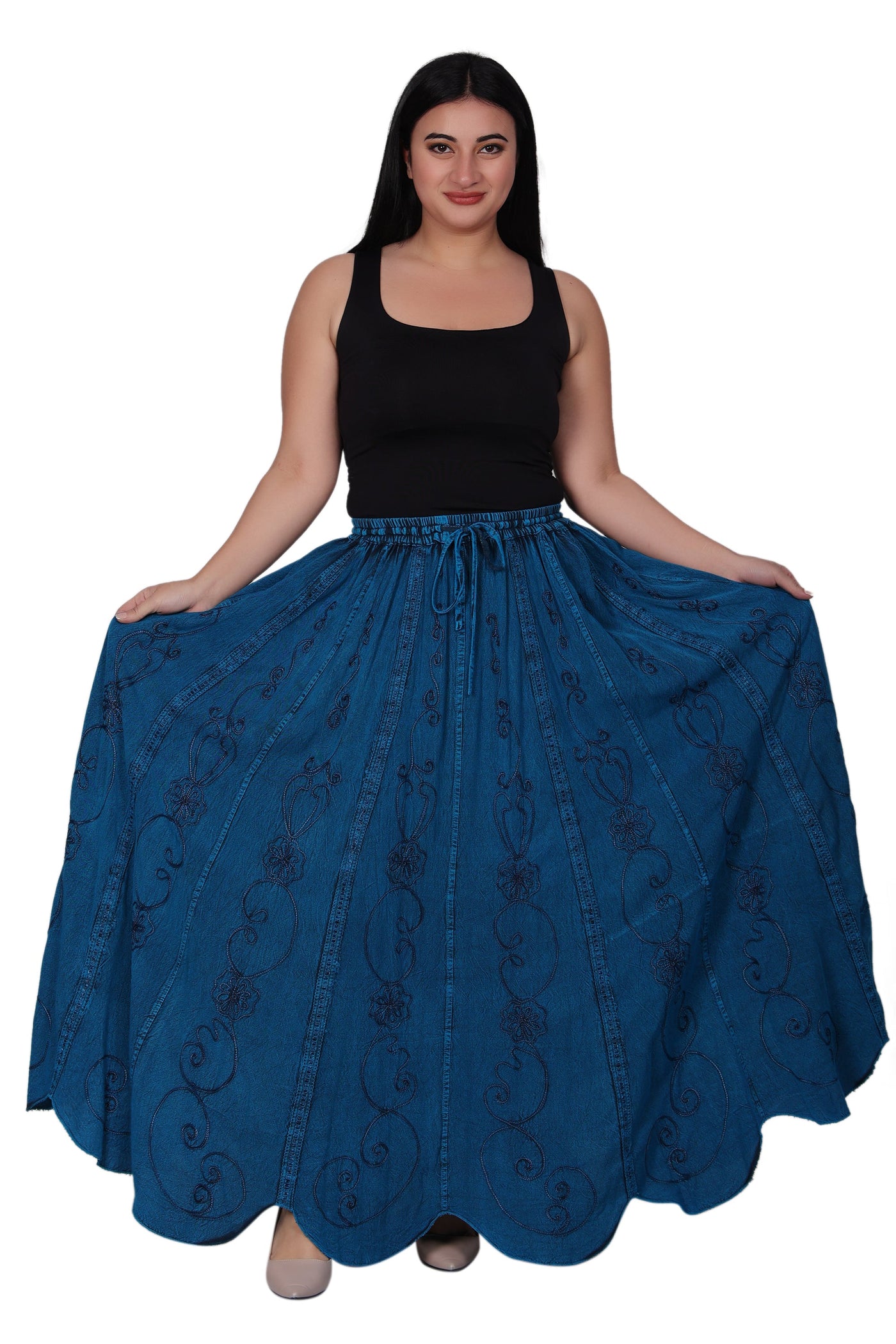 Acid Wash Skirt 13224 - Advance Apparels Inc