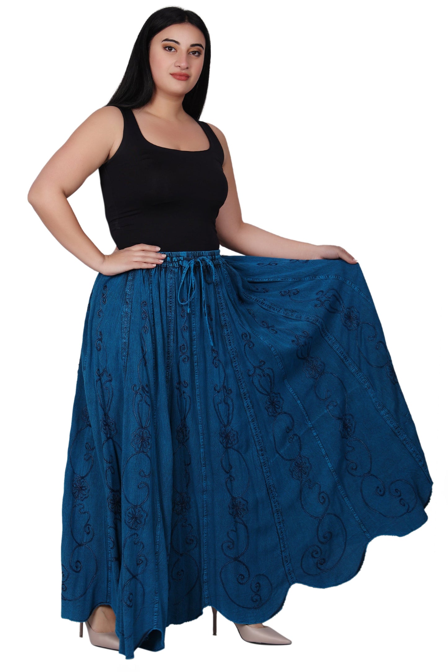 Acid Wash Skirt 13224