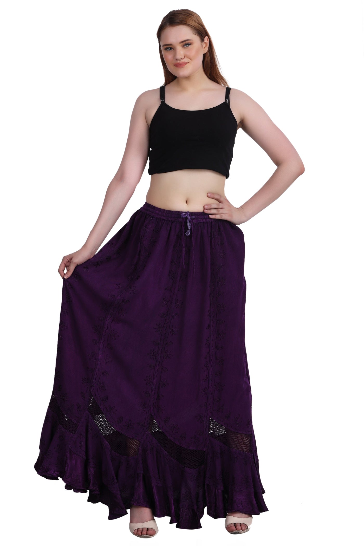 Acid Wash Skirt One Size 6 Colors 13225