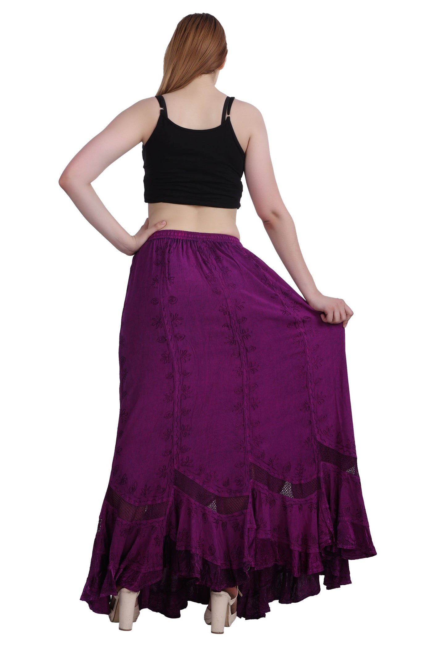Acid Wash Skirt One Size 6 Colors 13225
