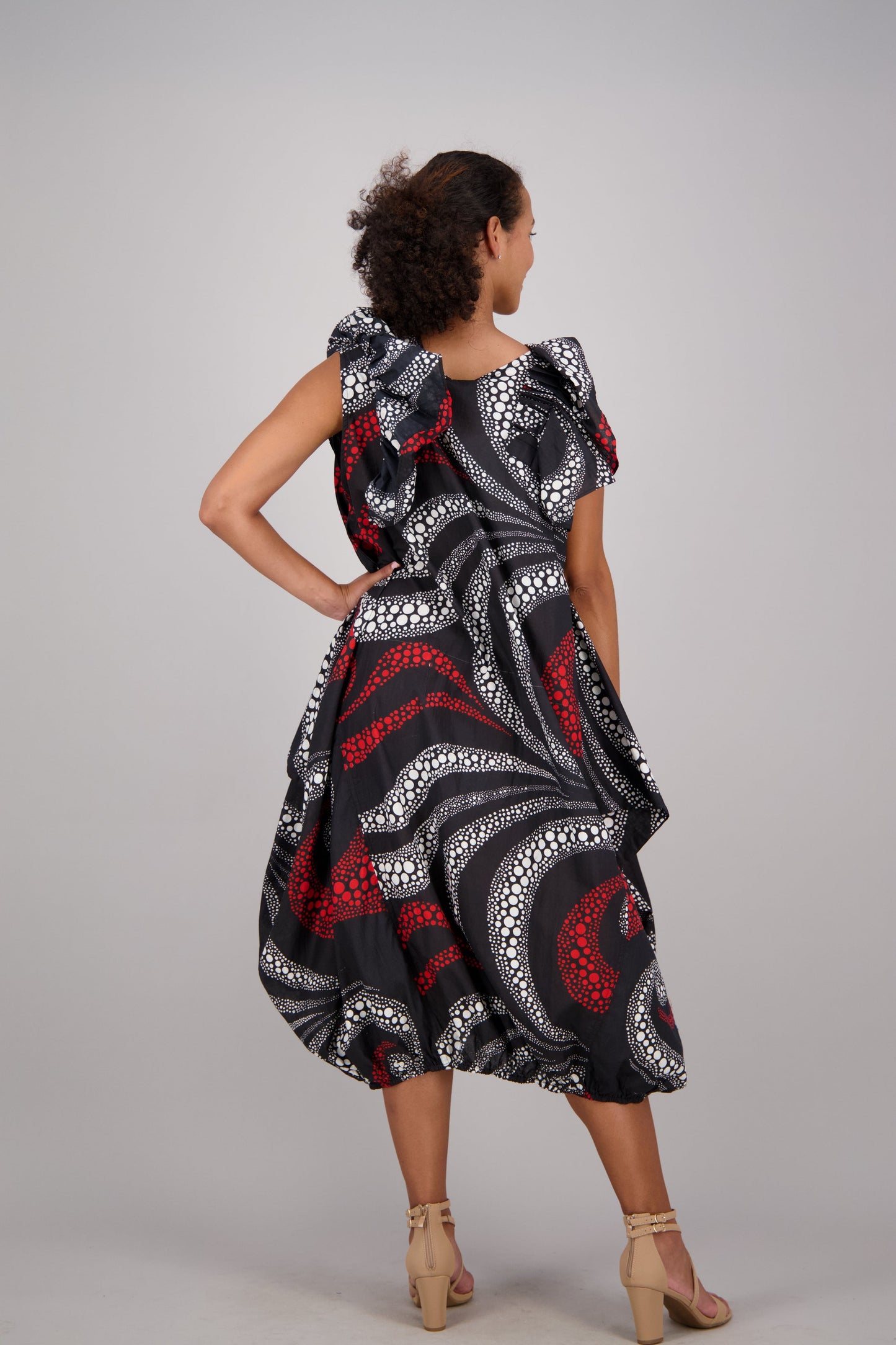 Obsidian Wave Black & Red Versa Dress AD-25035-28