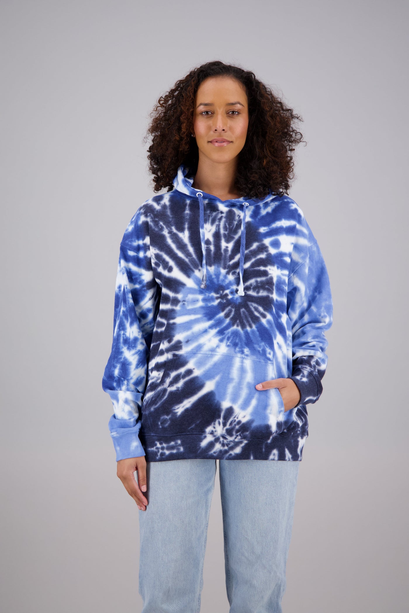 Adult's Tie-Dye Pullover Hoodie (2-XL) Cotton/Polyester Blend 9652