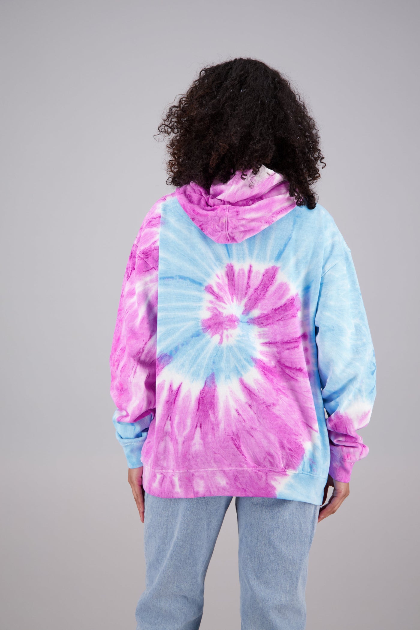 Adult's Tie-Dye Pullover Hoodie (2-XL) Cotton/Polyester Blend 9656