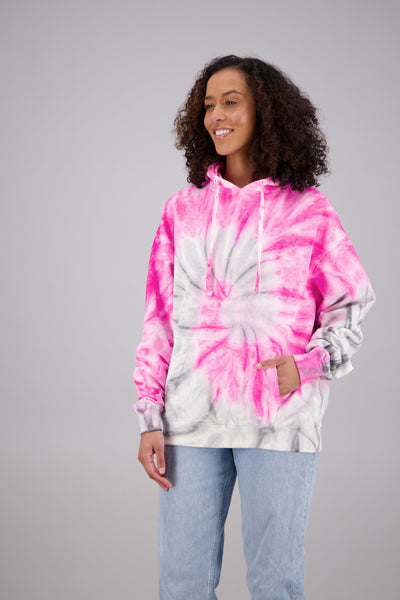 Adult's Tie-Dye Pullover Hoodie (2-XL) Cotton/Polyester Blend 9657