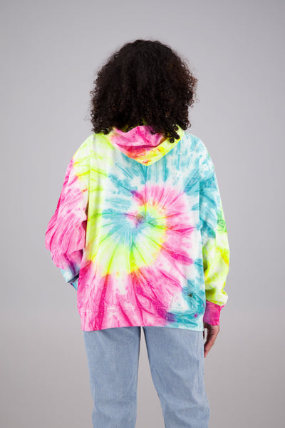 Adult's Tie-Dye Zip-Up Hoodie (2-XL) Cotton/Polyester Blend 9653