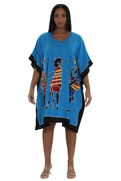 African Tribal Print One Size Kaftan KAF-1024