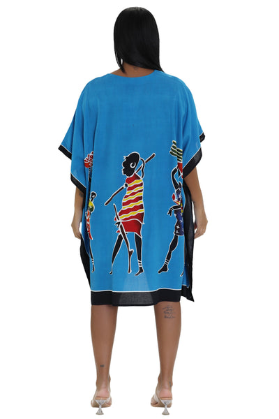African Tribal Print One Size Kaftan KAF-1024