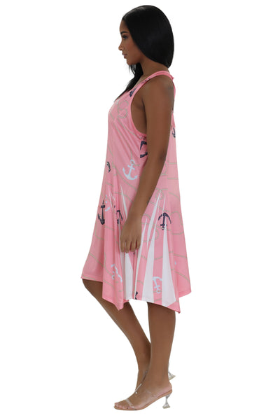 Anchor Print Beach Dress 21236
