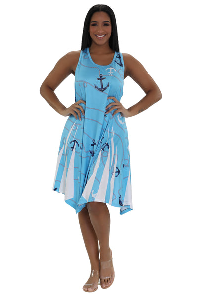 Anchor Print Beach Dress 21236