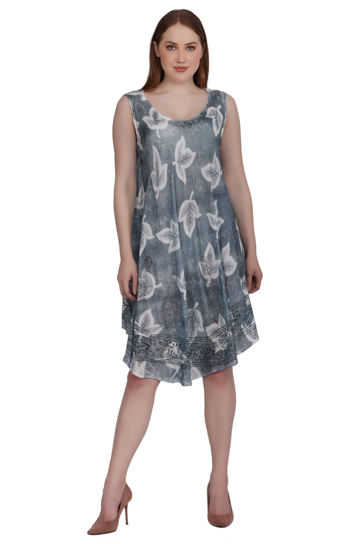 Batik Leaf Print Dress 422133 / 442133
