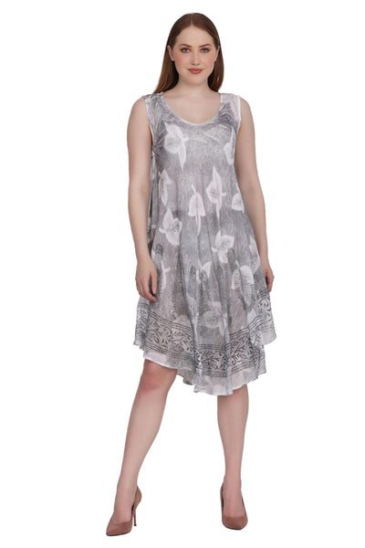 Batik Leaf Print Dress 422133 / 442133