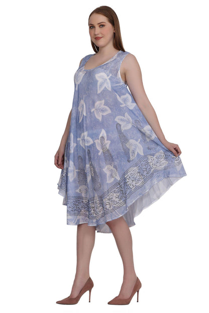 Batik Leaf Print Dress 422133 / 442133