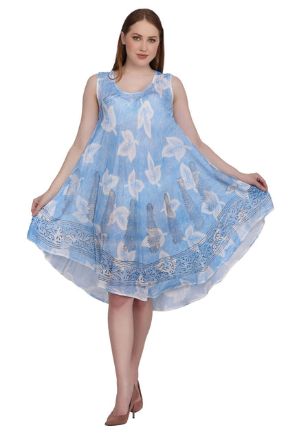 Batik Leaf Print Dress 422133 / 442133