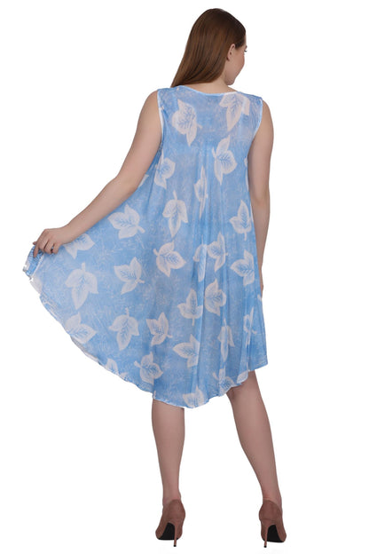Batik Leaf Print Dress 422133 / 442133